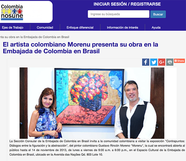 Morenu no portal Colômbia nos une